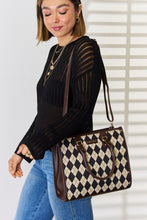 Load image into Gallery viewer, Bag - David Jones Argyle Pattern PU Leather Handbag
