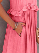 Load image into Gallery viewer, Dress - BBPro Ruffled Tiered Maxi Dress with Pockets
