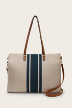 Load image into Gallery viewer, Bag - BBPro Large Striped Canvas Tote
