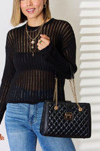 Load image into Gallery viewer, Bag - David Jones Quilted PU Leather Handbag
