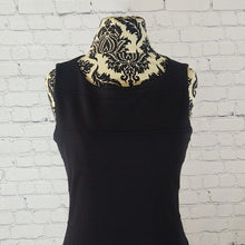 Load image into Gallery viewer, Adrienne Vittadini Size 10 Sleeveless Black Sheath Dress
