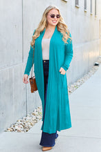 Load image into Gallery viewer, Top - Open Front Long Sleeve Maxi Cardigan - 5 Color Options
