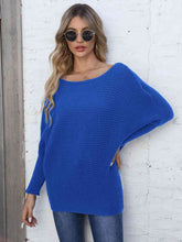 Load image into Gallery viewer, Top - Horizontal Ribbing Dolman Sleeve Sweater - 5 Color Options
