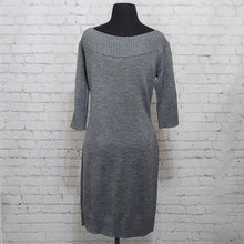 Load image into Gallery viewer, New York and Company Medium Heather Gray Sweater Dress

