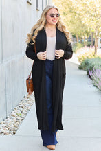 Load image into Gallery viewer, Top - Open Front Long Sleeve Maxi Cardigan - 5 Color Options

