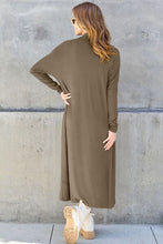 Load image into Gallery viewer, Top - Open Front Long Sleeve Maxi Cardigan - 5 Color Options
