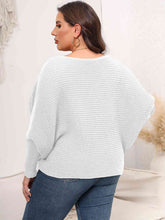 Load image into Gallery viewer, Top - Boat Neck Batwing Sleeve Sweater - 4 Color Options
