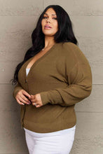 Load image into Gallery viewer, Top - Button Down Cardigan in Olive
