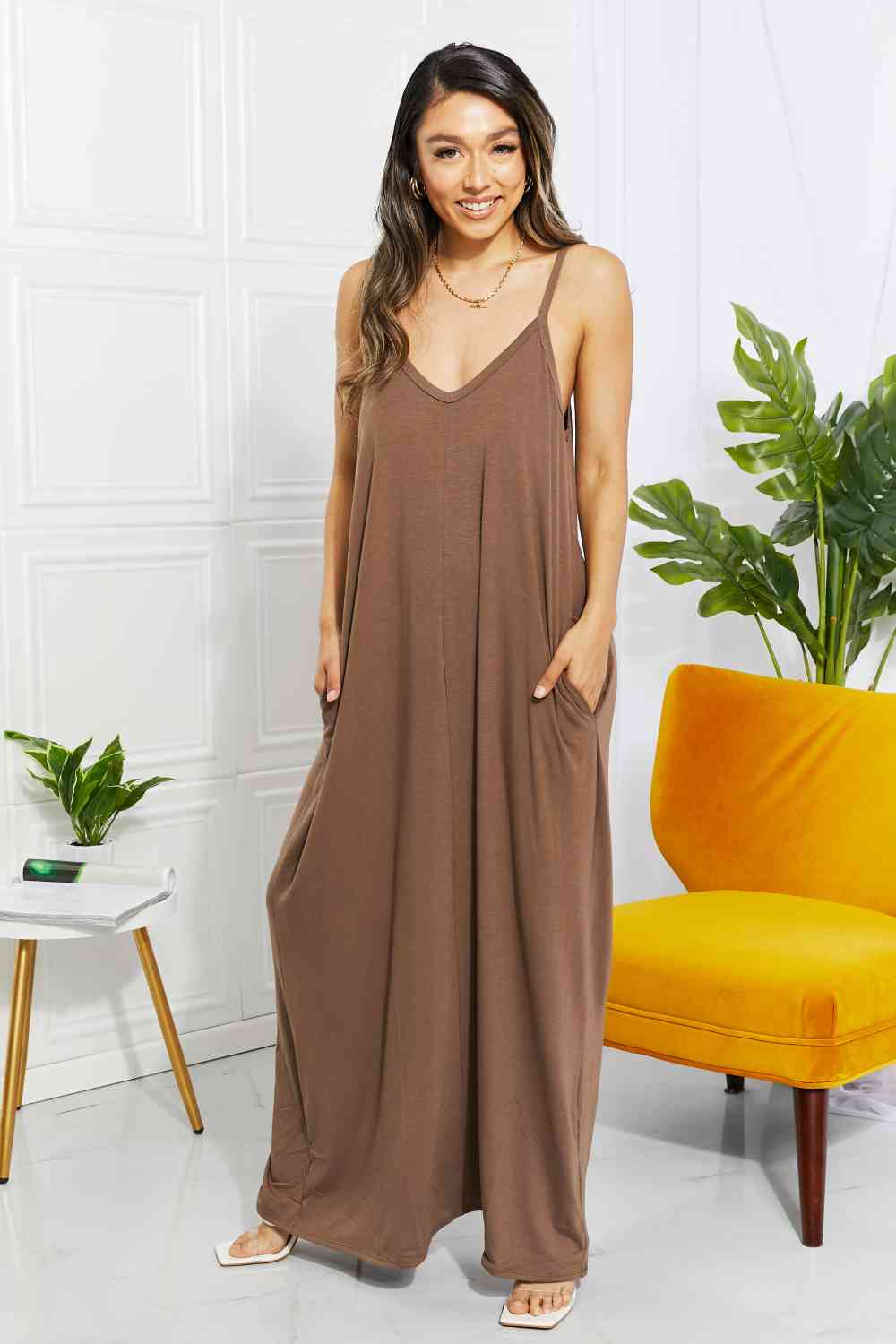 Dress - Zenana Beach Vibes Cami Maxi Dress