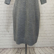 Load image into Gallery viewer, New York and Company Medium Heather Gray Sweater Dress
