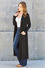 Load image into Gallery viewer, Top - Open Front Long Sleeve Maxi Cardigan - 5 Color Options

