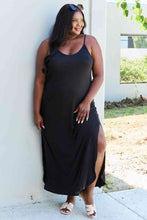 Load image into Gallery viewer, Dress - Ninexis Good Energy Side Slit Maxi Dress - Black
