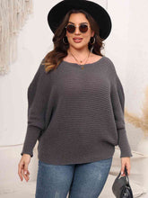 Load image into Gallery viewer, Top - Boat Neck Batwing Sleeve Sweater - 4 Color Options
