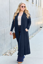 Load image into Gallery viewer, Top - Open Front Long Sleeve Maxi Cardigan - 5 Color Options

