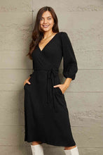 Load image into Gallery viewer, Dress - Culture Code V-neck Black Dress
