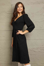 Load image into Gallery viewer, Dress - Culture Code V-neck Black Dress
