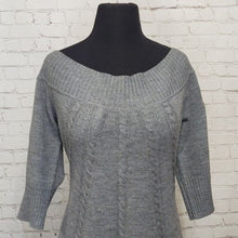 Load image into Gallery viewer, New York and Company Medium Heather Gray Sweater Dress
