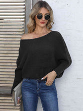 Load image into Gallery viewer, Top - Horizontal Ribbing Dolman Sleeve Sweater - 5 Color Options
