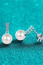 Load image into Gallery viewer, Jewelry - Moissanite Pearl Drop Earrings
