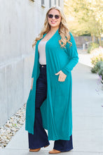 Load image into Gallery viewer, Top - Open Front Long Sleeve Maxi Cardigan - 5 Color Options
