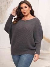 Load image into Gallery viewer, Top - Boat Neck Batwing Sleeve Sweater - 4 Color Options
