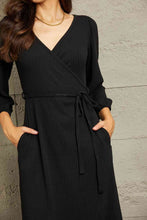 Load image into Gallery viewer, Dress - Culture Code V-neck Black Dress
