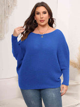 Load image into Gallery viewer, Top - Boat Neck Batwing Sleeve Sweater - 4 Color Options
