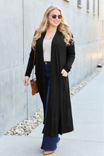 Load image into Gallery viewer, Top - Open Front Long Sleeve Maxi Cardigan - 5 Color Options
