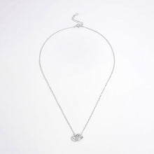 Load image into Gallery viewer, Jewelry - Sterling Silver Inlaid Zircon Heart Necklace
