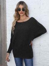 Load image into Gallery viewer, Top - Horizontal Ribbing Dolman Sleeve Sweater - 5 Color Options

