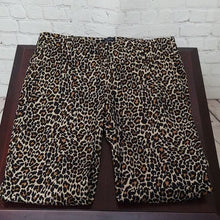 Load image into Gallery viewer, J. Crew Factory Size 4 Cheetah Print Winnie Cropped Pants
