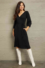 Load image into Gallery viewer, Dress - Culture Code V-neck Black Dress
