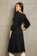 Load image into Gallery viewer, Dress - Culture Code V-neck Black Dress
