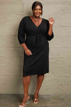 Load image into Gallery viewer, Dress - Culture Code V-neck Black Dress
