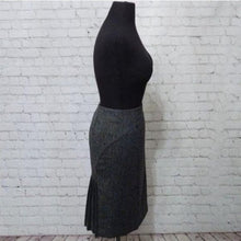 Load image into Gallery viewer, Express Gray Pencil Skirt with Back Pleats- Size 8

