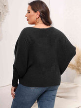 Load image into Gallery viewer, Top - Boat Neck Batwing Sleeve Sweater - 4 Color Options
