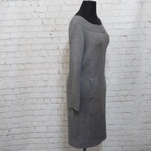 Load image into Gallery viewer, Grey Off Shoulder 3/4 Sleeve Sweater Dress
