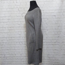 Load image into Gallery viewer, Grey Off Shoulder 3/4 Sleeve Sweater Dress
