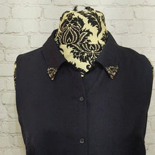 Load image into Gallery viewer, LOFT Navy Blue Sleeveless Button Down-Size M
